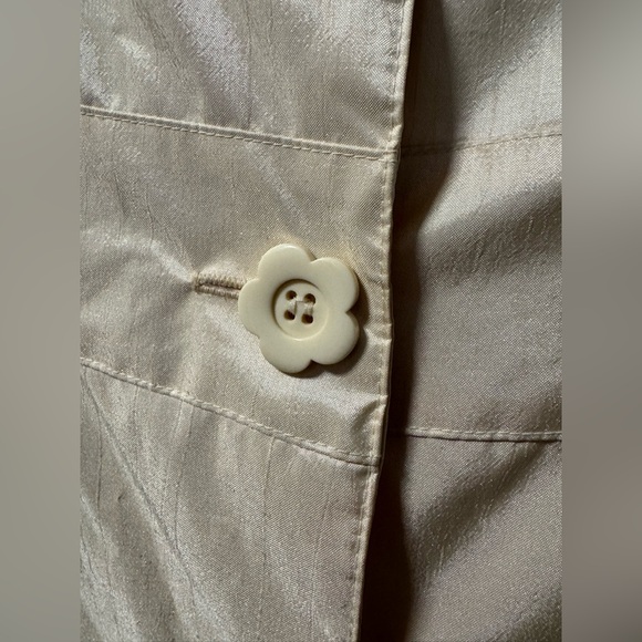 Rothschild Kids shiny Beige jacket with matching hat Euc 12 - Picture 5 of 13